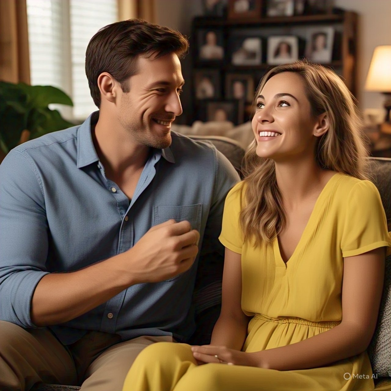 Home 3 a couple happily discussing their marriage problems 3